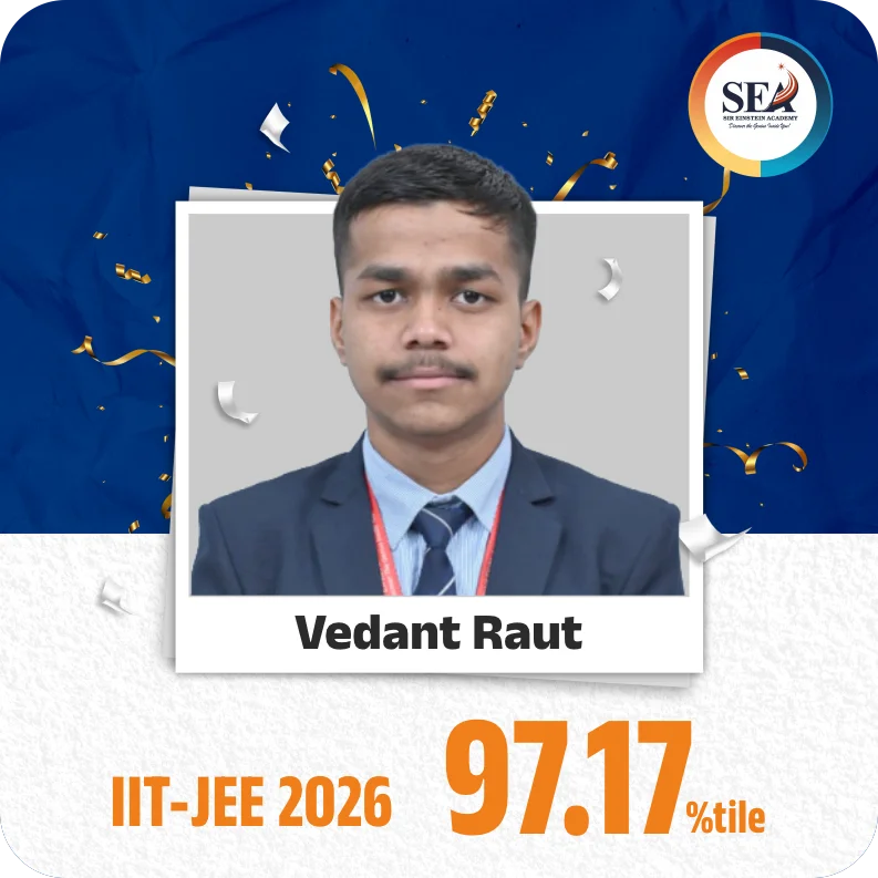Raut Vedant Santosh - IIT JEE - 98.34 %tile