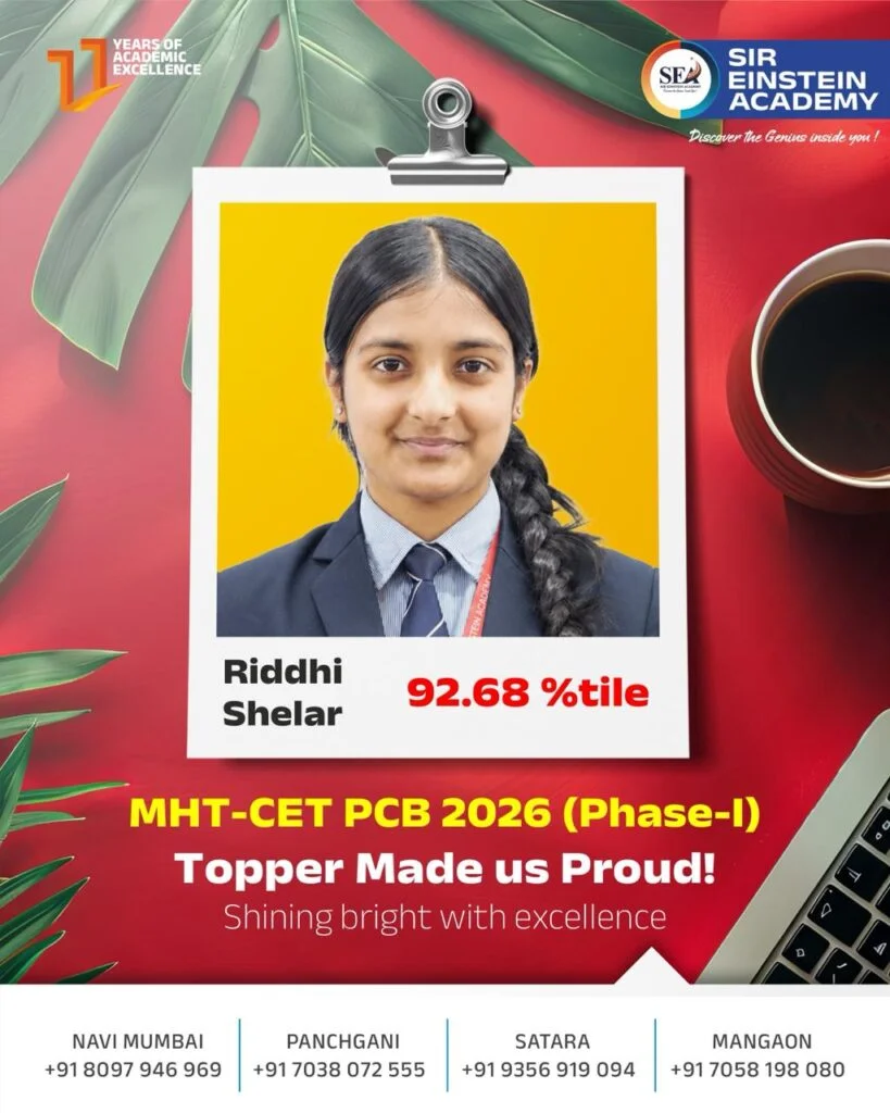 Shelar Riddhi Sunil - MHT-CET 2026 - 93.13